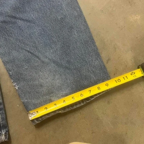 Vintage FUBU men's denim overalls embroidered loose hiphop USA made xxl